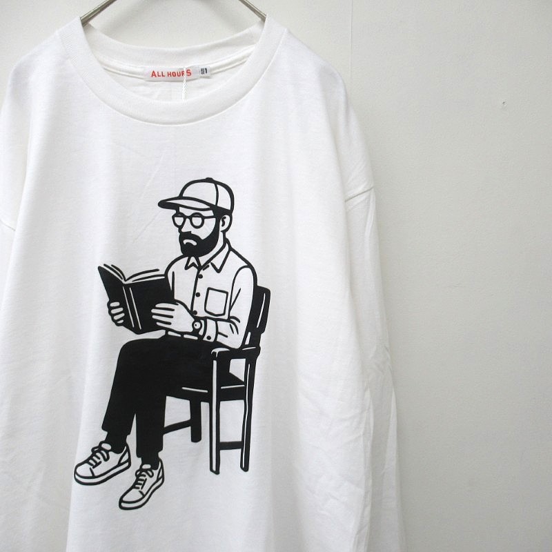 ALL HOURS  ロングTシャツ /WH【日本製】